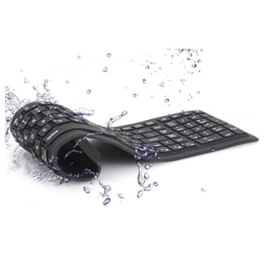 Generic IP67 Bluetooth Wireless Keyboard - Supports PC, Mac, Android + iOS, Flexible Foldable Silicone, Waterproof, Dirt + Dustproof