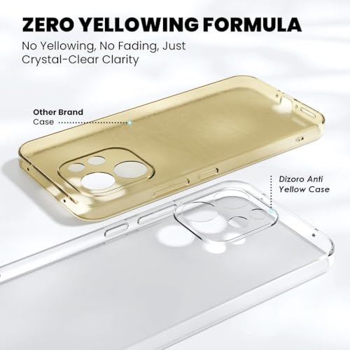 Image of DIZORO Compatible with Vivo V70 / V70 Elite 5G Back Cover Case Clear,[ Anti Yellow ][Military Grade Protection] Hard PC Back Cover Transparent