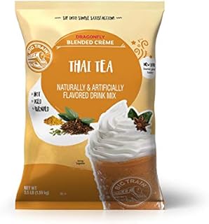 Big Train Dragonfly Blended Crème Frappe Mix, Thai Tea, 3 Pound (Packaging May Vary)