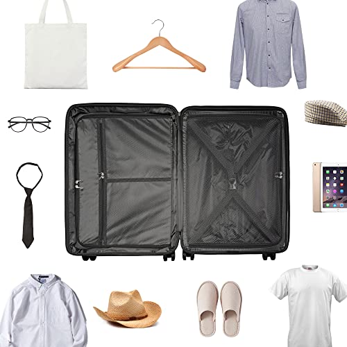 Ginzatravel Anti-Scratch Pp Material Hardside Spinner Luggage, 20Inch Carry-On, Lightweight Spinner Expandable Suitcase Double Seal Luggage #TOP7