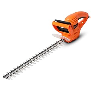 GARCARE Corded Electric Hedge Trimmer 500W Tree Cutter with 51cm Length & 16mm Cutting Width Blade and Blade Cover Included