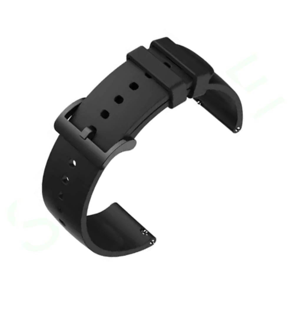 Spolife Soft Silicone Smartwatch Band, New-Style Metal Buckle Strap Compatible with Noise Colorfit PRO 3, PRO 4, PRO 4 MAX, PRO 5, PRO 5 MAX Smart Watch Strap Compatible All 22MM Watches (BLACK) (B0CTN2VWNK) Amazon Price History, Amazon Price Tracker