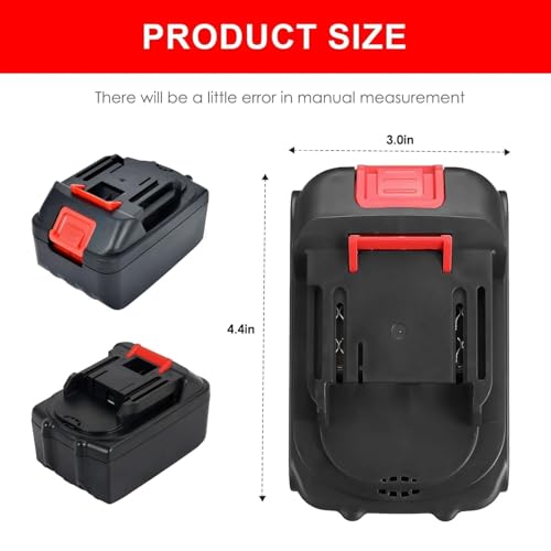 Image of 21V /48Vf Lithium-Ion Battery with Charger | Max Power Link System | Rechargeable Battery Pack for Cordless Power Tools - 12000mAh Li-ion | Power Share Compatible