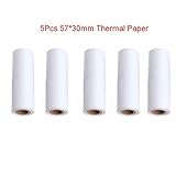 Papel térmico para registro de efectivo, rollo de 57 x 30 mm. 