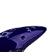 AFUNTA 12 Hole Ocarina Alto C Ceramic Ocarina Flute Musical Instrument with Song Book (Neck Strap Cord with Random Color)- Blue