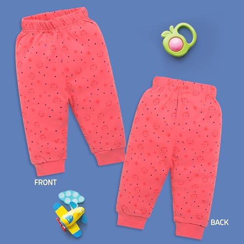 Image of LuvLap Baby Boys & Girls 100% Cotton Pyjama Sets, Pack Of 4