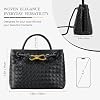 Bolso Tote Tejido para Mujer de Cuero, Bolso de Hombro, Cartera de Mano con Asa Superior de Diseñador 7