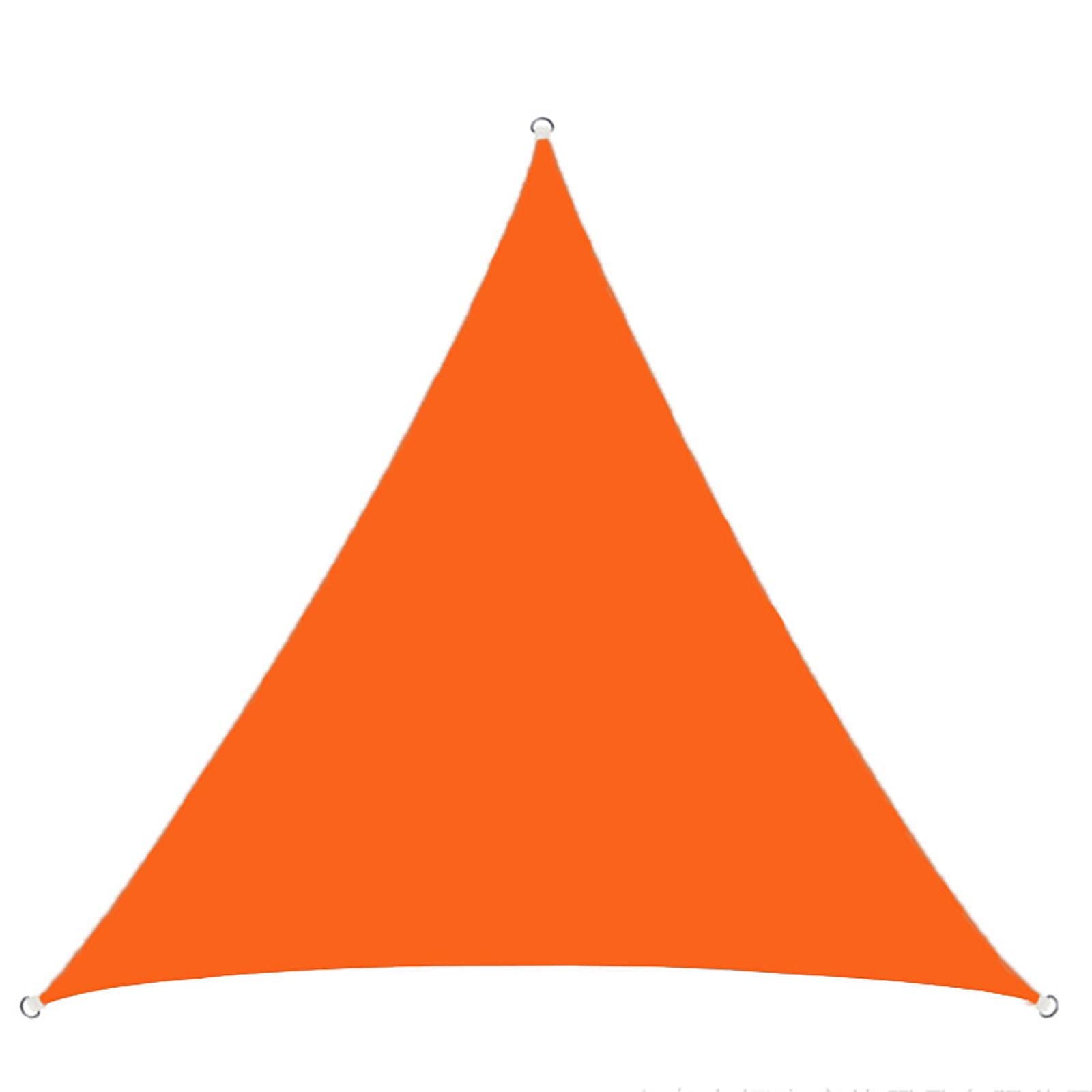 Voile d'ombrage triangle 600x600x600cm imperméable pour jardin