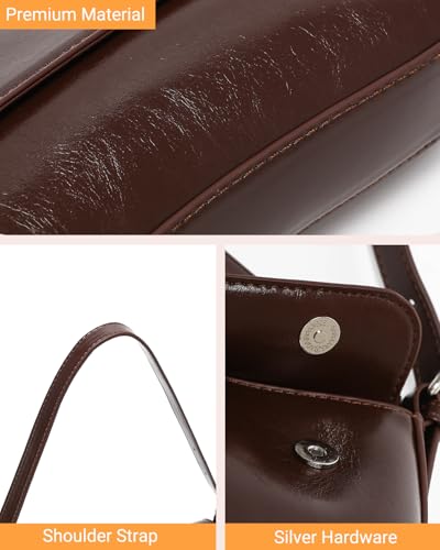 Image of Herald Small Shoulder Bag for Women, Hobo Clutch Handbag
