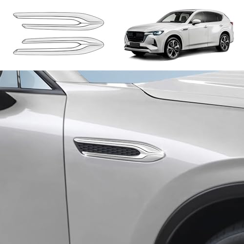YOFAMO マツダ CX-60 2022年? 専用 ダミー ダクト ドア ボンネット サイド エア ブリーザーパーツ ドレスアップ エア インテーク エアロ パーツ トリム アクセサリー ガーニッシュ 外装パーツ トリム アクセサリー ABS樹脂製 2P