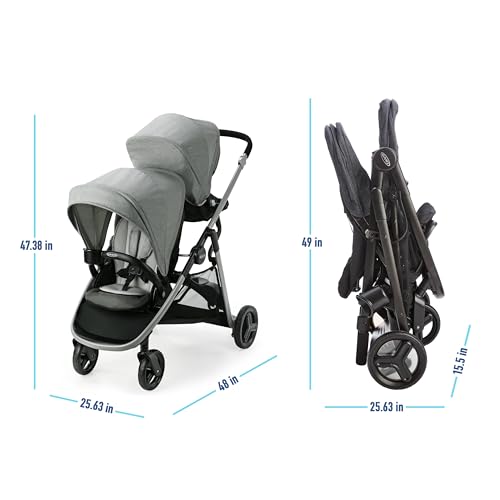 Graco 2139826 Ready2Grow Lx 2.0 Double Stroller Features Bench Seat And Standing Platform Options thumb #7
