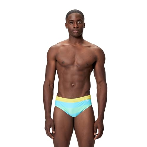 Speedo Herren-Badeanzug, Slip, Komfortbund, Mid Angelic Blue, 6 – Ansicht 1