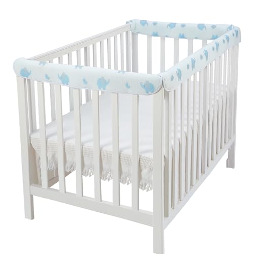 Image of CLYCSRC 3 Pc a Non-Padded Mesh Fabric Children's Bed Rail Covers