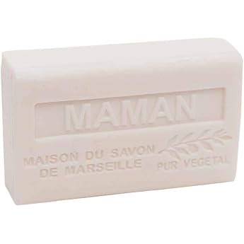 Savon De Marseille French Soap with Organic Shea Butter Nuts Fragrance Suitable for All Skin Types 125 g Bar