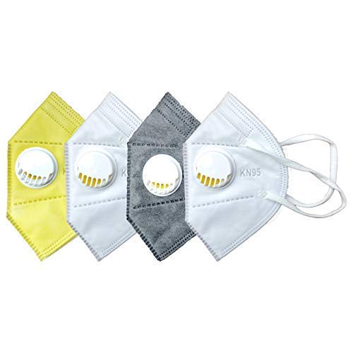 GreatDio Unisex Plastic RSM 5 Layers Antibacterial KN95 Safety Mask with Air Filter-Reusable (Multicolour) - Pack of 4 (B08FTFBH8Y) Amazon Price History, Amazon Price Tracker