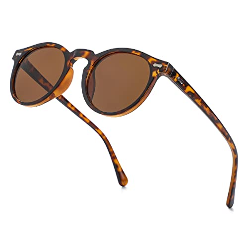 Image of Vintage Polarized Sunglasses for Men Women Round Retro Classic Fashion Eyewear UV400 Protection Sun Glasses