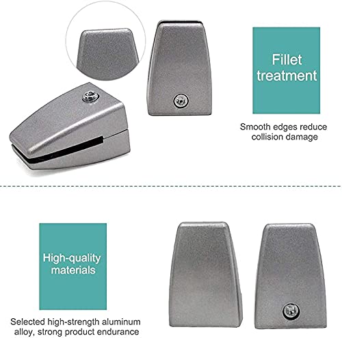 Clip de bureau clip d'alliage d'aluminium pince de fixation noire pour table