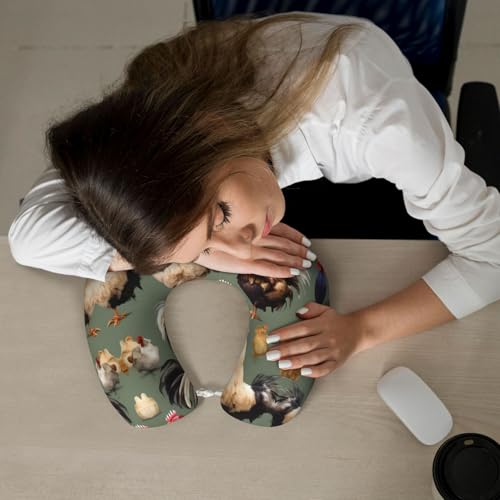 Almohada cervical de poliéster para viaje miniatura 7