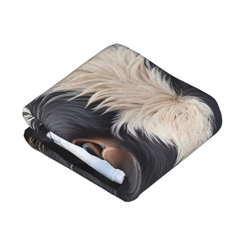 Couverture de qualité super douce impression vache plaid chaud