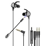 【2025新登場】ゲーミングイヤホン TTQT 有線 イヤホン デュアルマイク搭載 ゲーミングいやほん ヘッドセット マイクミュート機能付き 3Dサラウンド 簡単操作 軽量設計 人気モデル PS4・PS5・Switch・Xbox One・PC・スマートフォン・タブレット・ノートパソコン対応 リモートワークやオンライン会議、エンターテインメント、ゲームに最適