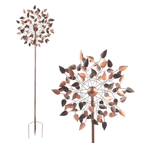 Lemodo großes Windspiel mit gegenläufigen Rotoren, Gartendeko in 2...
