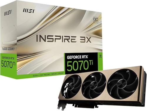 Image of MSI GeForce RTX 5070 Ti 16G Inspire 3X OC Plus