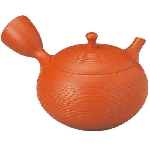 Amazon｜常滑焼6-152北龍 16号朱泥平丸千段急須290ml AM-T1108｜急須