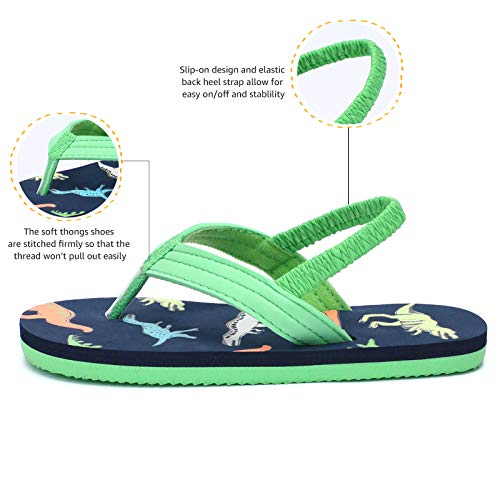 Tombik TB201021NAVYDINOSAUR900 Toddler Boy Sandals Beach Flip Flops thumb #2