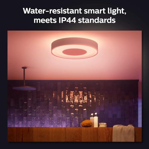 Philips Hue Xamento Deckenleuchte, Badezimmerlampe, L, Weiß – Ansicht 3