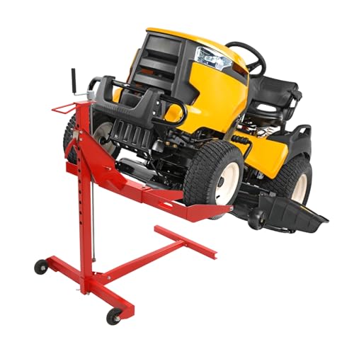 Riding Lawn Mower Lift 450lb, Fits Most Mowers, Folding