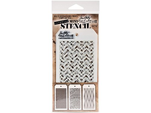 Stampers Anonymous Tim Holtz Capas Stencil Set # 12