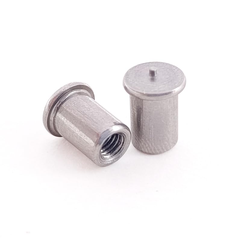 ITS304 Stainless Steel Welding Stud M3M4M5M6 Welding Nail Internal Threaded Welding Stud - (Thread Diameter: ITS-M4(100PCS), Length: 16mm)