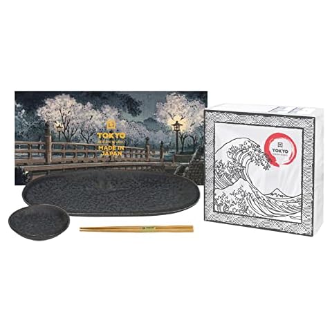 TOKYO design studio Onyx Noir Sushi-Set schwarz-grau Cover
