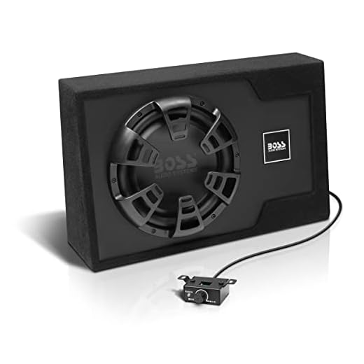 BOSS Audio Systems B12ES 12 Inch Powered Car Subwoofer Package - 1200 High Output, Built-in Amplifier, Low Profile, Remote Subwoofer Control (16 ft Cable)