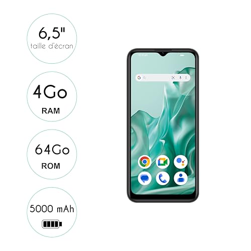 Logicom Sense Dual SIM 4G smartphone med 64 GB & 5000 mAh batteri