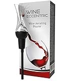 Wine Eccentric Wine Aerator and Wine Aerator Pourer - Red and White Wine Breather-Decanter Spout Black.
