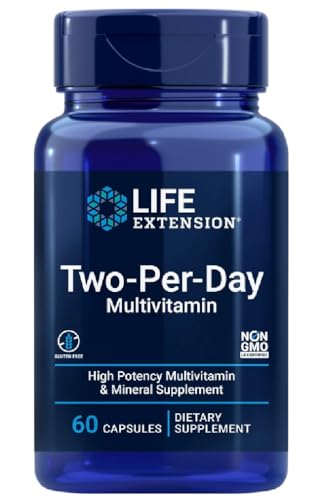 Life Extension Two-Per-Day 60 Capsules - Complément Multivitaminé Essentiel