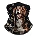 FekiLoot A Dog And Coins Neck Gaiter Exquisite Multipurpose Windproof Face Cover Fashion Winter Neck Warmer Gator Scarf Soft Cozy Breathable Bandana Face Mask Scarf Unisex