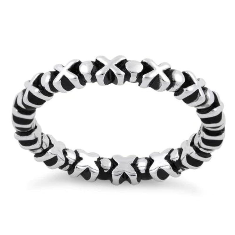Bague de fiançailles empilable argent pour sublimer votre look quotidien