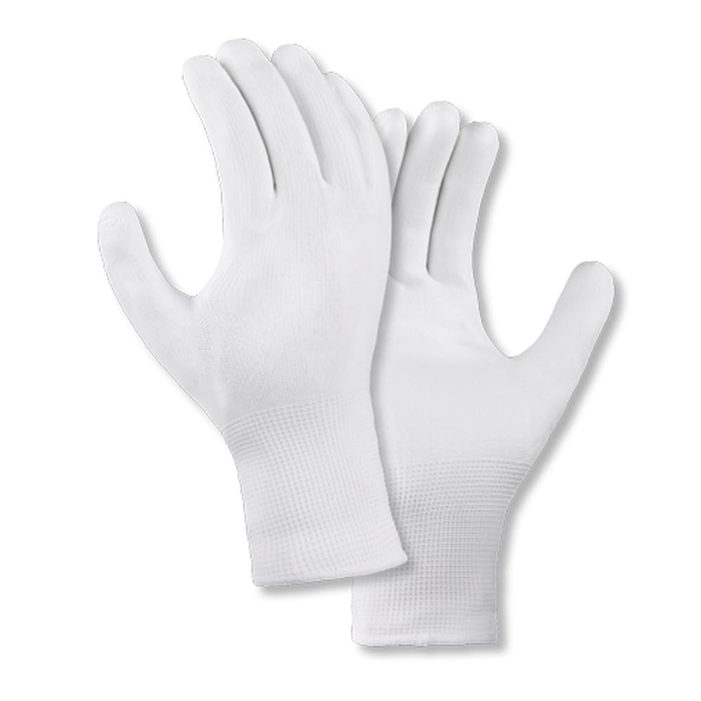 texxor 240 Stück Polyester-Strickhandschuhe 2405, PU beschichtet, weiß, 11/XXL, Karton, Strickhandschuhe, Arbeitshandschuhe, Schutzhandschuhe