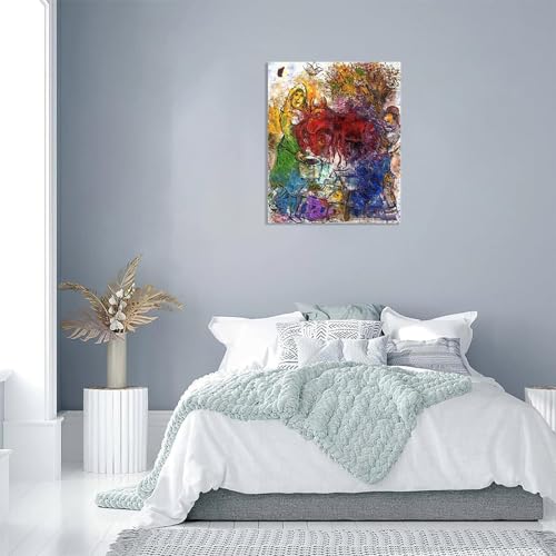 Impression sur toile giclée de Paris par MOBYAT tableau moderne salon 80x105cm - 3