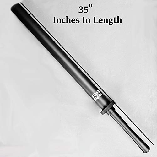 Otaku Gear 35" Black Padded Foam Bokken Samurai Sword For Practice, Sparring, Cosplay, Or Prop For Special Events #TOP3