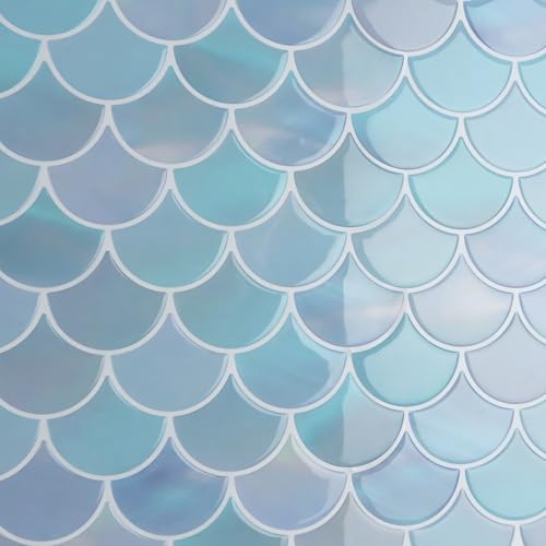 CRE8TIVE Blue Fish Scale Peel and Stick