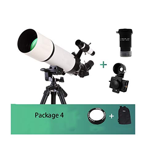 Telescopio para principiantes 80 mm con trípode ajustable y mochila miniatura 2