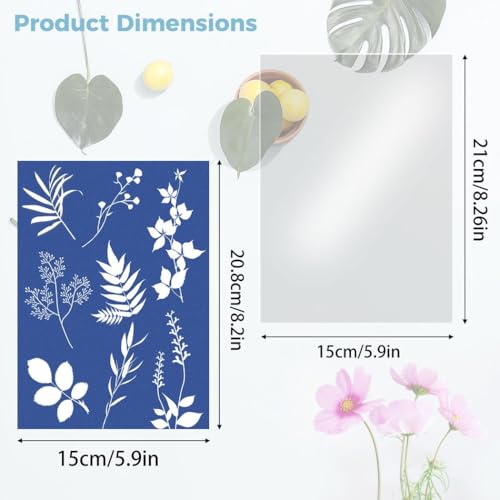 Papel de impresión natural de alta sensibilidad cianotipo A5 con base protectora 3