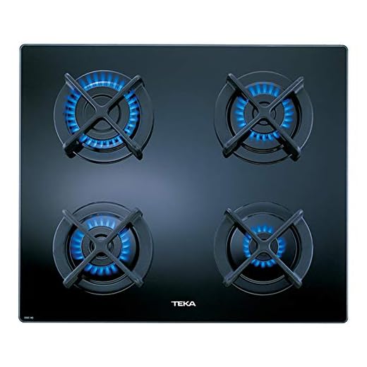 Placa Polivalente de Gas natural con 4 quemadores en 60 cm