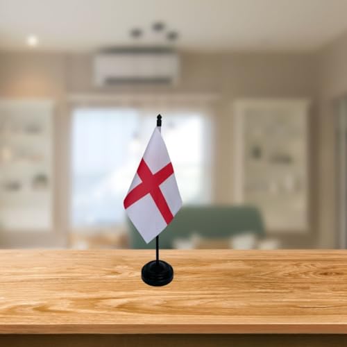 Bandeirinha De Mesa País Inglaterra Tecido Oxford Sublimado a Laser