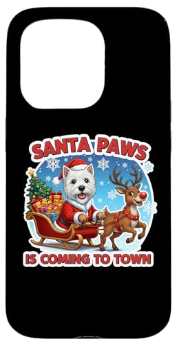 �T���^�|�[�Y���N���X�}�X�ɂ���Ă���E�G�X�g�E�n�C�����h�E�z���C�g�E�e���A �X�}�z�P�[�X iPhone 15 Pro �p