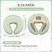 Macarrie 24 Pcs Face Cradle Covers for Massage Table Microfiber Reusable Soft Thicker Massage Table Headrest Covers Bulk Oil Proof Cradle Head Rest Sheets for Spa Beauty Salons(Sage)