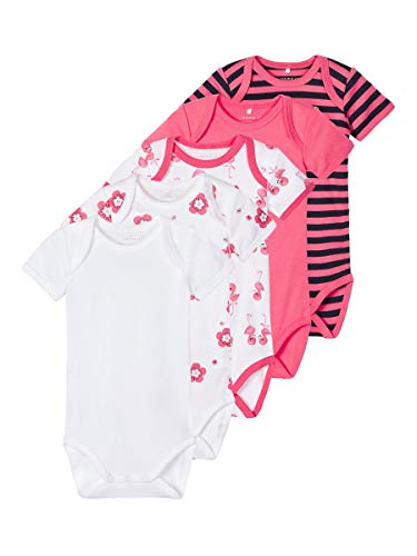 NAME IT Mädchen Babybodys im 5er-Pack kurzärmelig 50